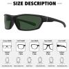 imageMEETSUN Polarized Sports Sunglasses for Men Women Wrap Around Driving Cycling Golf Fishing Sun Glasses UV400 Protection3pack Blackdark Greenbrown