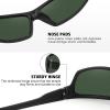 imageMEETSUN Polarized Sports Sunglasses for Men Women Wrap Around Driving Cycling Golf Fishing Sun Glasses UV400 Protection3pack Blackdark Greenbrown