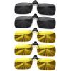 imageMEETSUN Polarized Clip On Sunglasses for Men Women Sports Fishing Driving Hiking Fit Over Prescription Glasses5packblack2night Vision3