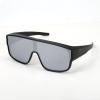 image:imageMEETSUN Oversized Fit Over Glasses Polarized Sunglasses for Men Trendy Flat Top Shades for Driving Fishing UV ProtectionMatte Black FrameSilver Mirrored Lens