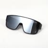 image:imageMEETSUN Oversized Fit Over Glasses Polarized Sunglasses for Men Trendy Flat Top Shades for Driving Fishing UV ProtectionMatte Black FrameSilver Mirrored Lens