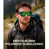 image:imageMEETSUN Polarized Sunglasses for MenSun Glasses with UV Protection for Driving FishingBlackBlueGreen Mirrored