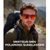 image:imageMEETSUN Polarized Sunglasses for MenSun Glasses with UV Protection for Driving FishingBlackBlueRed Mirrored