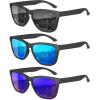 image:imageMEETSUN Polarized Sunglasses for MenSun Glasses with UV Protection for Driving FishingBlackBlue Mirrored