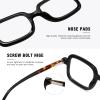 image:imageMEETSUN Blue Light Glasses for WomanTrendy Square Computer Gaming Eyeglasses Anti UV Ray EyewearBlack Frame Tortoise Temple