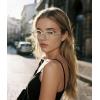 image:imageMEETSUN Blue Light Glasses for WomanTrendy Square Computer Gaming Eyeglasses Anti UV Ray EyewearLight Brown