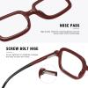 image:imageMEETSUN Blue Light Glasses for WomanTrendy Square Computer Gaming Eyeglasses Anti UV Ray EyewearRed