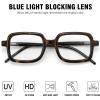 image:imageMEETSUN Blue Light Glasses for WomanTrendy Square Computer Gaming Eyeglasses Anti UV Ray EyewearTortoise