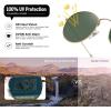 image:imageMEETSUN Round Polarized Sunglasses for Women Men Classic Retro Metal Frame Sun Glasses UV Protection2 Pack GoldGrey  GoldDark Green