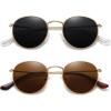 (2 Pack) Gold/Grey + Gold/Brown