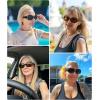 image:imageMEETSUN Retro Polarized Sunglasses for Women Trendy Rhinestone 60s 70s 80s Classic Driving Sun Glasses UV Protection3packblackleopard Brownflower Gray