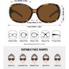 image:imageMEETSUN Retro Polarized Sunglasses for Women Trendy Rhinestone 60s 70s 80s Classic Driving Sun Glasses UV Protection3packblacktortois Browntortois Gray