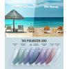 image:imageMEETSUN Retro Polarized Sunglasses for Women Trendy Rhinestone 60s 70s 80s Classic Driving Sun Glasses UV Protection3packleopard Brownflower Graytortois Gray