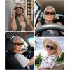 image:imageMEETSUN Retro Polarized Sunglasses for Women Trendy Rhinestone 60s 70s 80s Classic Driving Sun Glasses UV Protection3packleopard Brownflower Graytortois Gray