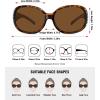 image:imageMEETSUN Retro Polarized Sunglasses for Women Trendy Rhinestone 60s 70s 80s Classic Driving Sun Glasses UV Protection3packleopard Brownflower Graytortois Gray