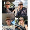 image:imageMEETSUN Retro Polarized Sunglasses for Women Trendy Rhinestone 60s 70s 80s Classic Driving Sun Glasses UV Protection3packleopard Brownflower Graytortois Gray