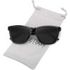 image:imageMEETSUN Polarized Sunglasses for Women Men Classic Retro Trendy Designer StyleA1 Glossy Black