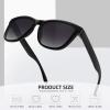 image:imageMEETSUN Polarized Sunglasses for Women Men Classic Retro Trendy Designer StyleBlack Frame  Grey Gradient