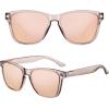 image:imageMEETSUN Polarized Sunglasses for Women Men Classic Retro Trendy Designer StyleCoffee Frame  Gold Mirrored Lens