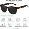 image:imageMEETSUN Polarized Sunglasses for Women Men Classic Retro Trendy Designer StyleLeopard Frame  Grey Lens