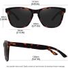 image:imageMEETSUN Polarized Sunglasses for Women Men Classic Retro Trendy Designer StyleLeopard Frame  Grey Lens