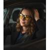 image:imageMEETSUN Polarized Sunglasses for Women Men Classic Retro Trendy Designer StyleNight Vision Lens  Black Frame