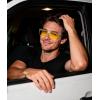 image:imageMEETSUN Polarized Sunglasses for Women Men Classic Retro Trendy Designer StyleNight Vision Lens  Clear Frame