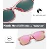 image:imageMEETSUN Polarized Sunglasses for Women Men Classic Retro Trendy Designer StylePink Frame  Pink Mirrored Lens