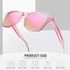 image:imageMEETSUN Polarized Sunglasses for Women Men Classic Retro Trendy Designer StylePink Frame  Pink Mirrored Lens