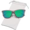 Matte Gray Frame / Green Mirrored