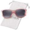 Transparent Pink Frame(matte)/ Gray Gradient Lens