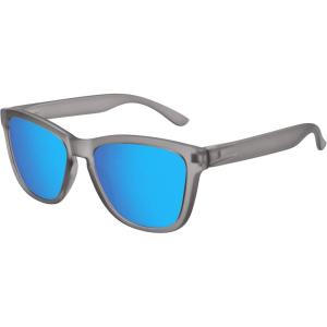 image:imageMEETSUN Polarized Sunglasses for Women Men Classic Retro Trendy Designer StyleMatte Gray Frame  Blue Mirrored