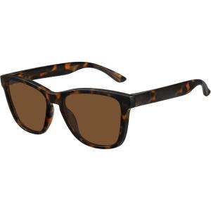 image:imageMEETSUN Polarized Sunglasses for Women Men Classic Retro Trendy Designer StyleTortoise Frame  Brown Lens