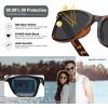 image:imageMEETSUN Polarized Sunglasses for Women Men Classic Retro Square Frame Driving Sun Glasses UV ProtectionA1 Tortoise Frame  Grey Lens