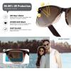 image:imageMEETSUN Polarized Sunglasses for Women Men Classic Retro Square Frame Driving Sun Glasses UV ProtectionBrown Gradient Frame Brown Gradient Lens