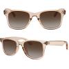 image:imageMEETSUN Polarized Sunglasses for Women Men Classic Retro Square Frame Driving Sun Glasses UV ProtectionLight Brown Frame Brown Gradient Lens