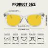 image:imageMEETSUN Polarized Sunglasses for Women Men Classic Retro Square Frame Driving Sun Glasses UV ProtectionNight Vision Lens Clear Frame