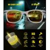 image:imageMEETSUN Polarized Sunglasses for Women Men Classic Retro Square Frame Driving Sun Glasses UV ProtectionNight Vision Lens Clear Frame
