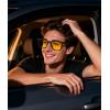 image:imageMEETSUN Polarized Sunglasses for Women Men Classic Retro Square Frame Driving Sun Glasses UV ProtectionNight Vision Lens Matte Black Frame