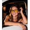 image:imageMEETSUN Polarized Sunglasses for Women Men Classic Retro Square Frame Driving Sun Glasses UV ProtectionNight Vision Lens Matte Black Frame