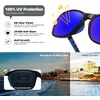 image:imageMEETSUN Polarized Sports Sunglasses for Women Men Driving Running Cycling Fishing Sun Glasses UV400 ProtectionBlack Framedark Blue