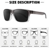 image:imageMEETSUN Polarized Sunglasses for Men Women Sports Driving Fishing Glasses UV400 ProtectionClear Gray Framegray Lens