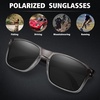 image:imageMEETSUN Polarized Sunglasses for Men Women Sports Driving Fishing Glasses UV400 ProtectionClear Gray Framegray Lens