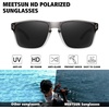 image:imageMEETSUN Polarized Sunglasses for Men Women Sports Driving Fishing Glasses UV400 ProtectionClear Gray Framegray Lens