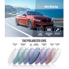 image:imageMEETSUN Polarized Sunglasses for Men Women Square Aviator Style UV400 Protection Driving Fishing Sport Shades 3 PackC1grey Lens  C2 Red Film Lens  C3 Blue Film Lens