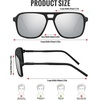 image:imageMEETSUN Polarized Sunglasses for Men Women Square Aviator Style UV400 Protection Driving Fishing Sport Shades 3 PackC1grey Lens  C5 White Mercury Lens  C7 Brown Lens