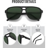 image:imageMEETSUN Polarized Sunglasses for Men Women Square Aviator Style UV400 Protection Driving Fishing Sport Shades 3 PackC1grey Lens  C6 G15 Lens  C7 Brown Lens