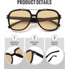 image:imageMEETSUN Retro Square Aviator Trendy 90s Double Bridge Sunglasses for Women  Retro Square Aviator Sunglasses for Women Men Trendy 70s Top Bar Double Bridge Sunglasses UV400 Lightweight ShadesC4 Black Frame Champagne Lens