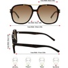image:imageMEETSUN Retro Square Aviator Trendy 90s Double Bridge Sunglasses for Women  Retro Square Aviator Sunglasses for Women Men Trendy 70s Top Bar Double Bridge Sunglasses UV400 Lightweight ShadesC1 Black Frame C2 Tortoiseshell Frame