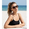 image:imageMEETSUN Retro Square Aviator Trendy 90s Double Bridge Sunglasses for Women  Retro Square Aviator Sunglasses for Women Men Trendy 70s Top Bar Double Bridge Sunglasses UV400 Lightweight ShadesC2 Tortoiseshell Frame Gradient Tea Lens
